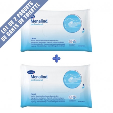 PROMO : LOT DE 2 PAQUETS DE GANTS DE TOILETTE