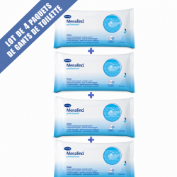 PROMO : LOT DE 4 PAQUETS DE GANTS DE TOILETTE