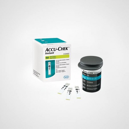 Accu-Chek INSTANT – Bandelettes de glycémie – Boîte de 50 unités