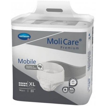 Slip adulte- MoliCare Premium Mobile Extra Large 10 gouttes